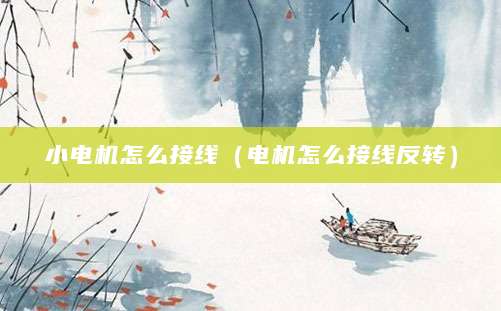 小电机怎么接线(电机怎么接线反转)