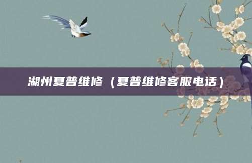 湖州夏普维修（夏普维修客服电话）