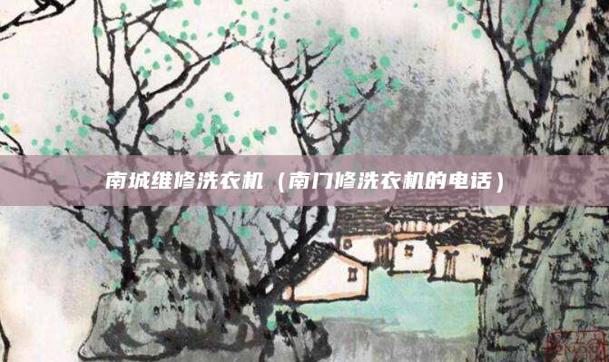 南城维修洗衣机（南门修洗衣机的电话）