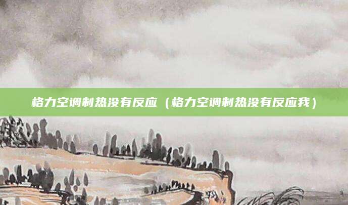 格力空调制热没有反应（格力空调制热没有反应我）
