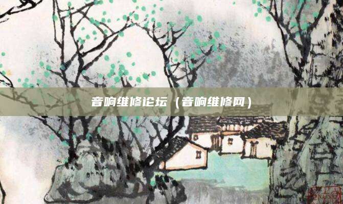 音响维修论坛（音响维修网）