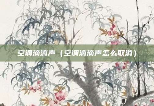空调滴滴声（空调滴滴声怎么取消）