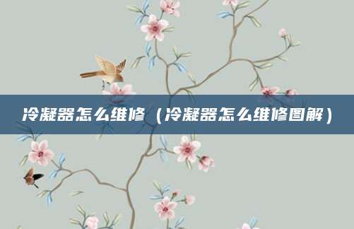 冷凝器怎么维修（冷凝器怎么维修图解）