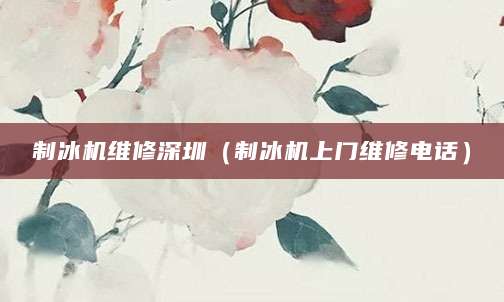 制冰机维修深圳（制冰机上门维修电话）