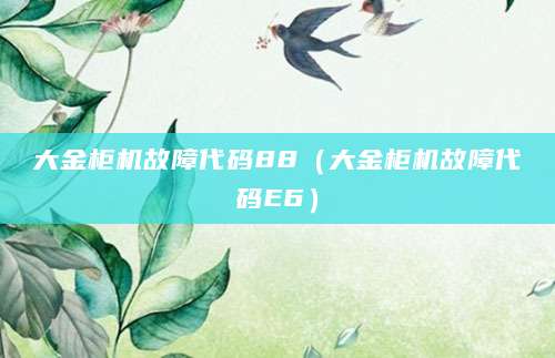 大金柜机故障代码88（大金柜机故障代码E6）