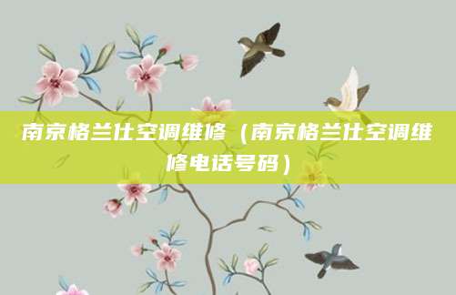南京格兰仕空调维修（南京格兰仕空调维修电话号码）