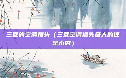 三菱的空调插头（三菱空调插头是大的还是小的）