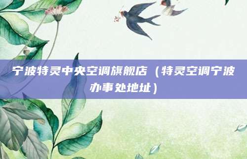 宁波特灵中央空调旗舰店（特灵空调宁波办事处地址）