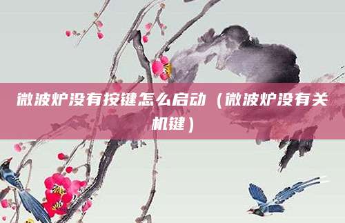 微波炉没有按键怎么启动（微波炉没有关机键）