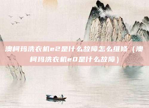 澳柯玛洗衣机e2是什么故障怎么维修（澳柯玛洗衣机e0是什么故障）