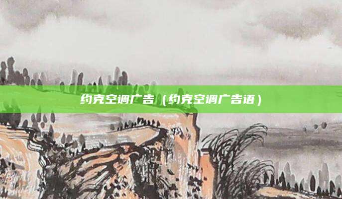 约克空调广告（约克空调广告语）