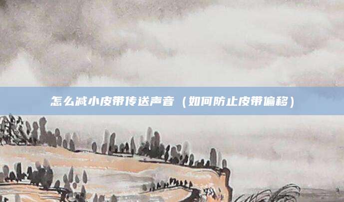 怎么减小皮带传送声音（如何防止皮带偏移）