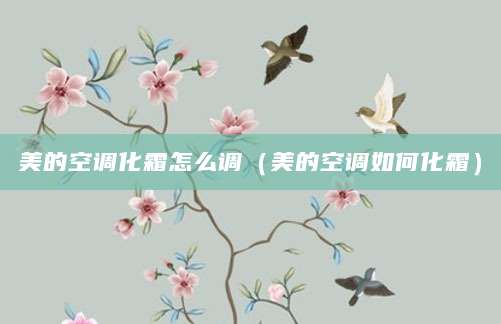 美的空调化霜怎么调（美的空调如何化霜）