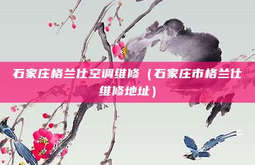 石家庄格兰仕空调维修（石家庄市格兰仕维修地址）