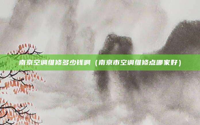 南京空调维修多少钱啊（南京市空调维修点哪家好）