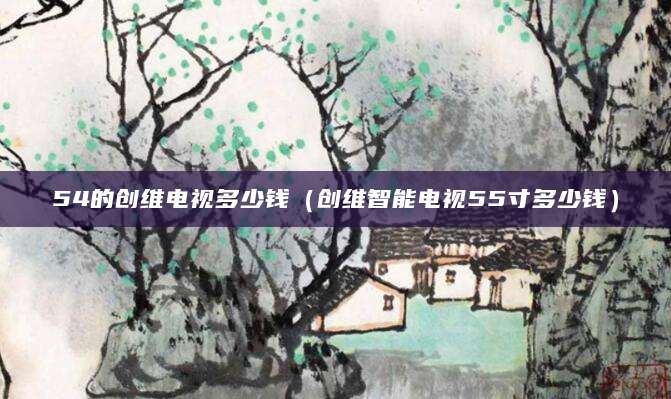 54的创维电视多少钱（创维智能电视55寸多少钱）
