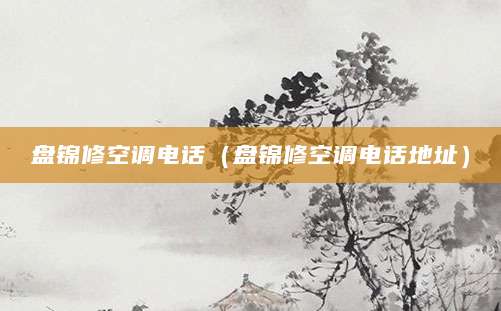 盘锦修空调电话（盘锦修空调电话地址）