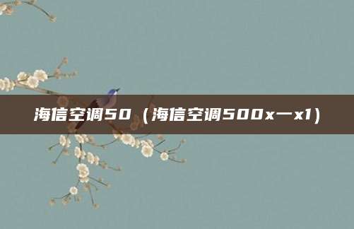 海信空调50（海信空调500x一x1）