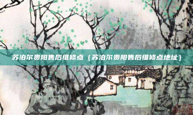苏泊尔贵阳售后维修点（苏泊尔贵阳售后维修点地址）