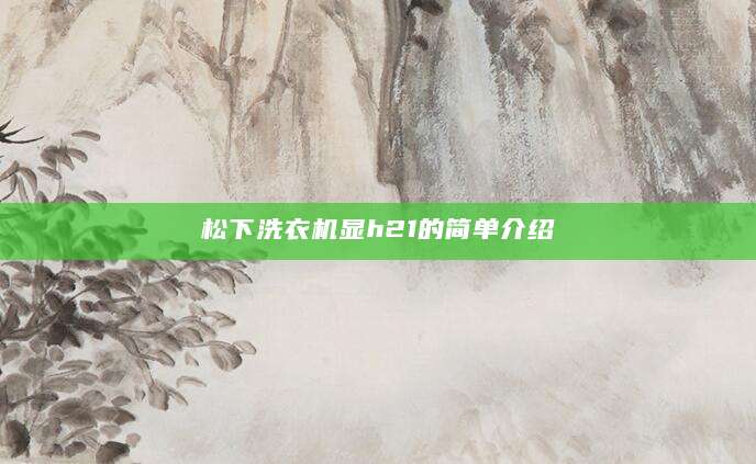 松下洗衣机显h21的简单介绍