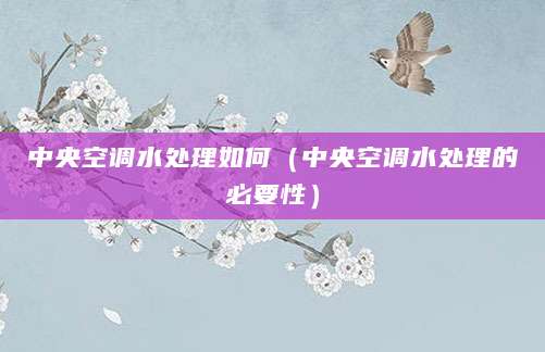 中央空调水处理如何（中央空调水处理的必要性）