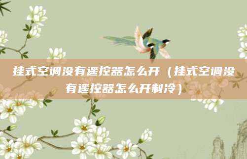 挂式空调没有遥控器怎么开（挂式空调没有遥控器怎么开制冷）