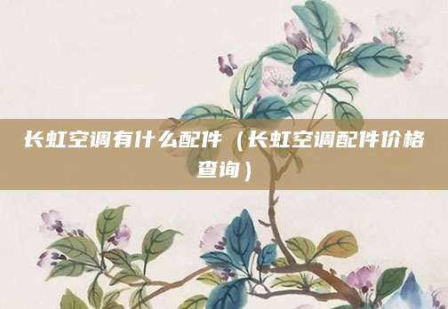 长虹空调有什么配件（长虹空调配件价格查询）