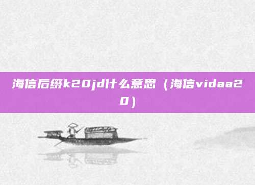 海信后缀k20jd什么意思(海信vidaa20)