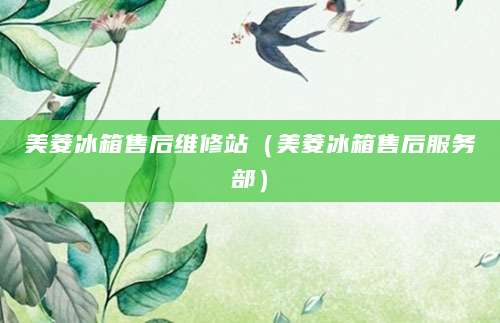 美菱冰箱售后维修站（美菱冰箱售后服务部）