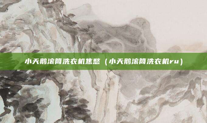 小天鹅滚筒洗衣机焦愁(小天鹅滚筒洗衣机ru)