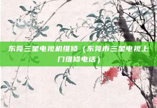 东莞三星电视机维修（东莞市三星电视上门维修电话）