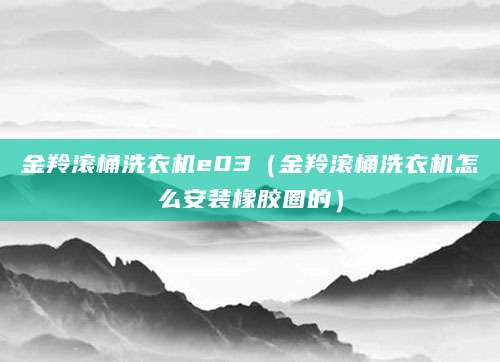 金羚滚桶洗衣机e03（金羚滚桶洗衣机怎么安装橡胶圈的）