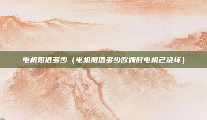 电机阻值多少(电机阻值多少欧姆时电机己烧坏)