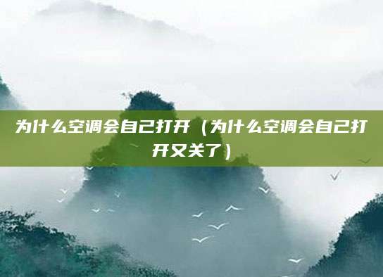 为什么空调会自己打开（为什么空调会自己打开又关了）