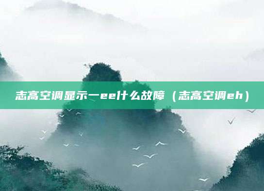 志高空调显示一ee什么故障（志高空调eh）