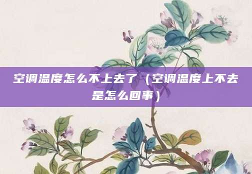 空调温度怎么不上去了（空调温度上不去是怎么回事）