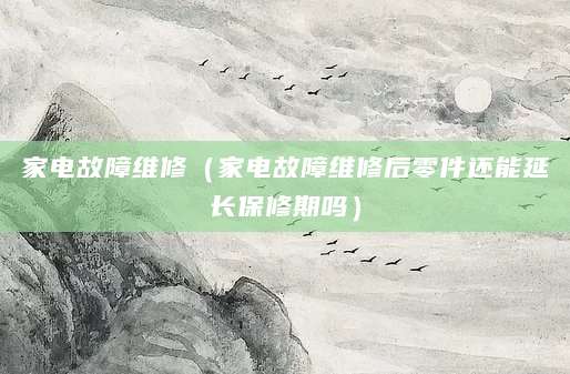 家电故障维修（家电故障维修后零件还能延长保修期吗）