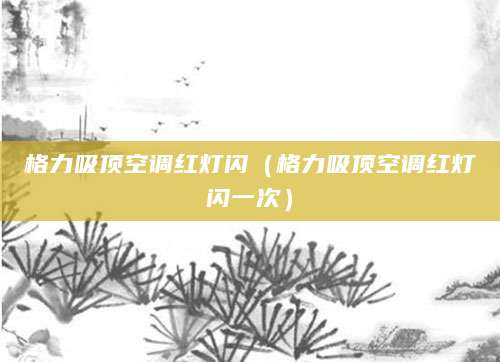 格力吸顶空调红灯闪（格力吸顶空调红灯闪一次）