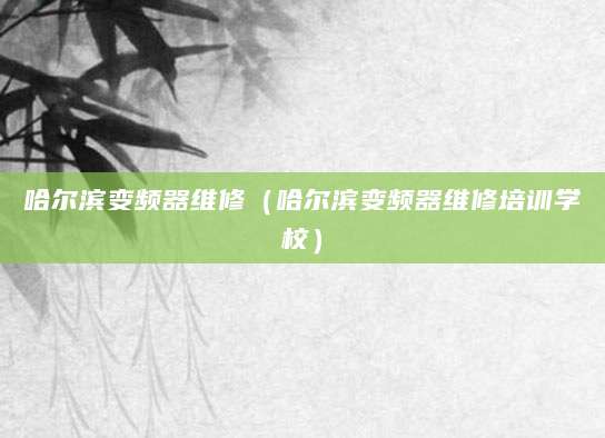 哈尔滨变频器维修（哈尔滨变频器维修培训学校）
