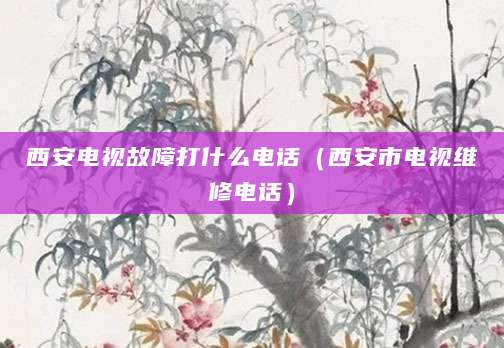 西安电视故障打什么电话(西安市电视维修电话)