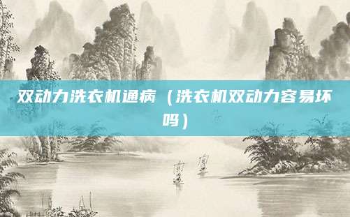 双动力洗衣机通病（洗衣机双动力容易坏吗）