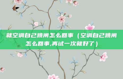 就空调自己跳闸怎么回事（空调自己跳闸怎么回事,再试一次就好了）