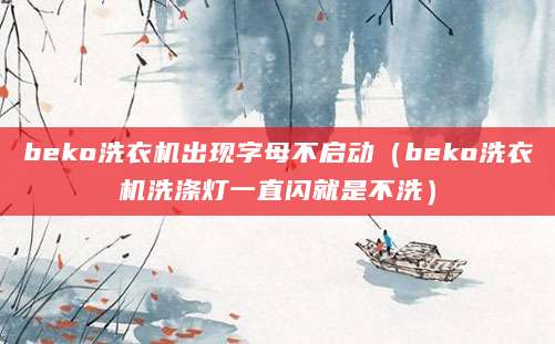 beko洗衣机出现字母不启动（beko洗衣机洗涤灯一直闪就是不洗）