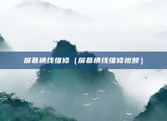 屏幕横线维修（屏幕横线维修视频）