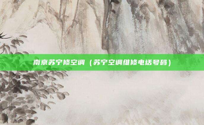南京苏宁修空调（苏宁空调维修电话号码）