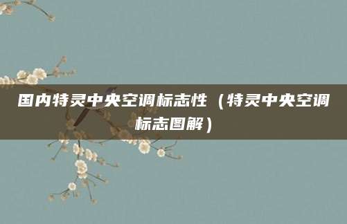国内特灵中央空调标志性（特灵中央空调标志图解）