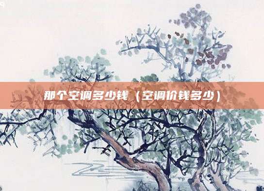 那个空调多少钱（空调价钱多少）
