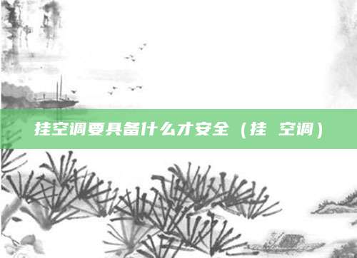 挂空调要具备什么才安全（挂 空调）