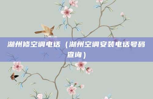 湖州修空调电话（湖州空调安装电话号码查询）