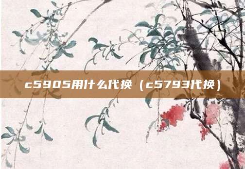 c5905用什么代换（c5793代换）